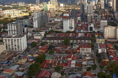 Kuala Lumpur, Malezya - 24 Ocak 2020: Kuala Lumpur şehir merkezi manzarası, Malezya