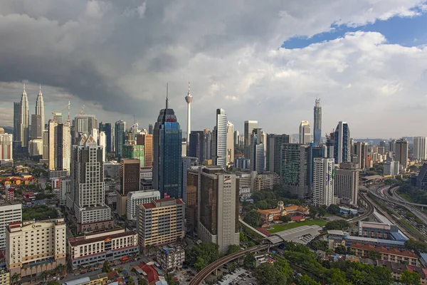 Куала Лумпур Малайзия Января 2020 Года Панорамный Вид Центр Города — стоковое фото