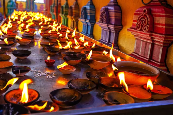 Feuer Hindu Tempel Der Nähe Der Batu Höhlen Malaysia — Stockfoto