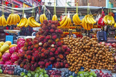 Kuala Lumpur, Malezya - 24 Ocak 2020: Petaling Caddesi, Kuala Lumpur, Malezya