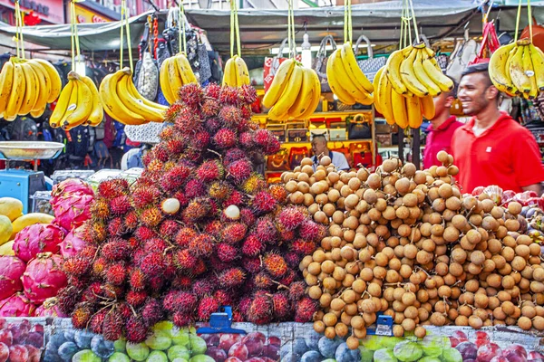 Kuala Lumpur Malaisie Janvier 2020 Assortiment Fruits Exotiques Asiatiques Sur — Photo