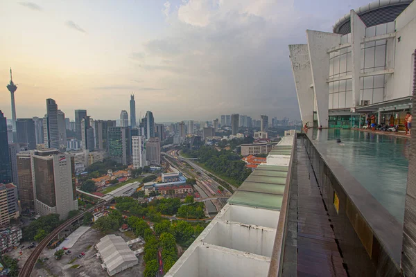 Kuala Lumpur Malezja Stycznia 2020 Widok Panoramę Kuala Lumpur Wschodzie — Zdjęcie stockowe
