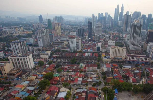 Kuala Lumpur Malaysia January 2020 Top View Misty Kuala Lumpur — Stock Photo, Image