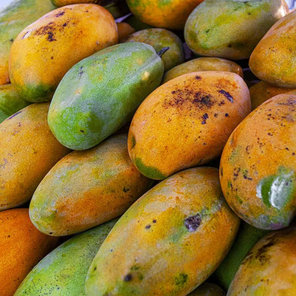 Sweet Tasty Mango Market Fruit Background — Stock Photo, Image