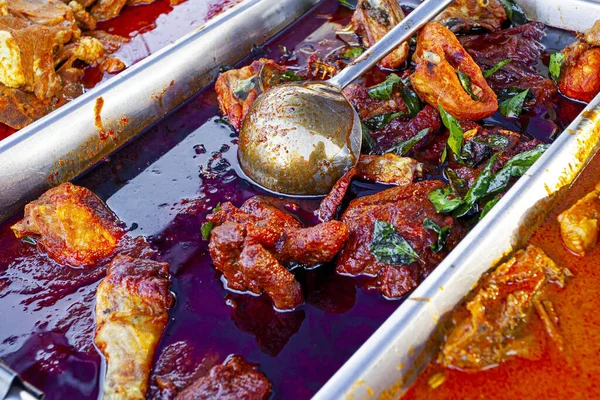 Traditional Malaysian Food Lunch Noght Market Langkawi Island — Stock Photo, Image