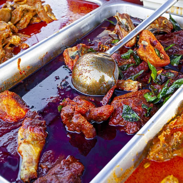 Traditional Malaysian Food Lunch Noght Market Langkawi Island — Stock Photo, Image