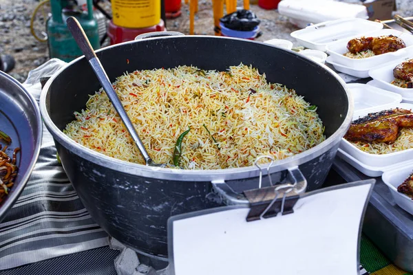 Traditionelles Malaiisches Streetfood Auf Dem Nachtmarkt — Stockfoto