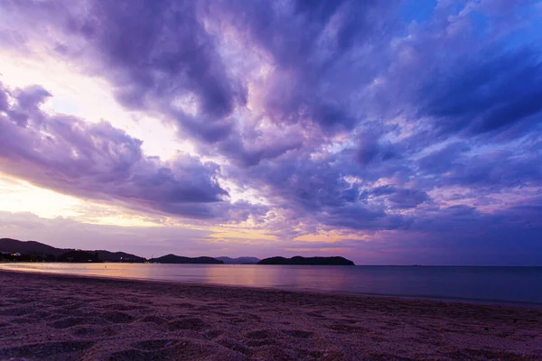 Amazing sunrise on the beach on Langkawi island, Malaysia