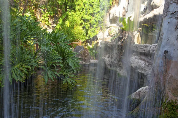 Beautiful Waterfall Oceanarium Langkawi Island Malaysia — Stock Photo, Image