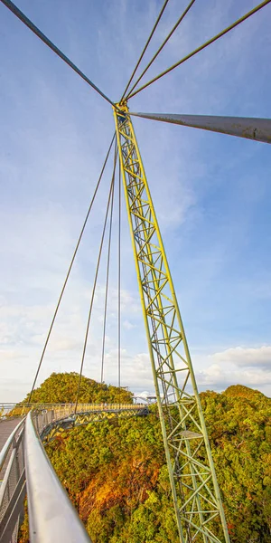 Famosa Sky Bridge Dos Símbolos Malásia Ilha Langkawi — Fotografia de Stock