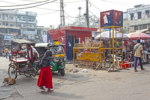 New Delhi India Nobember 2019 Utsikt Turistsenteret Main Bazaar Sentrum – stockfoto