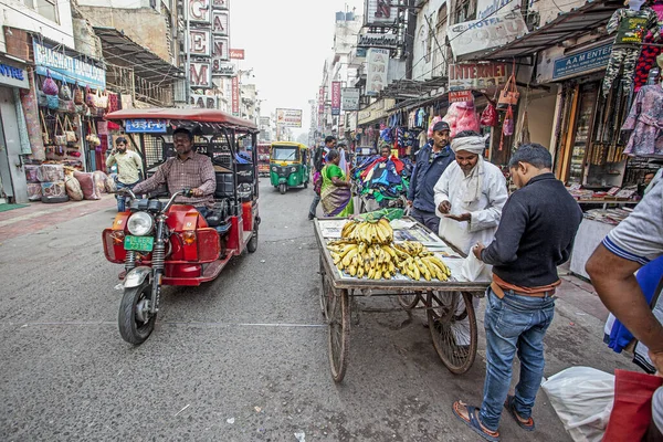 New Delhi India Nobember 2019 Pohled Turistické Centrum Hlavního Bazaru — Stock fotografie