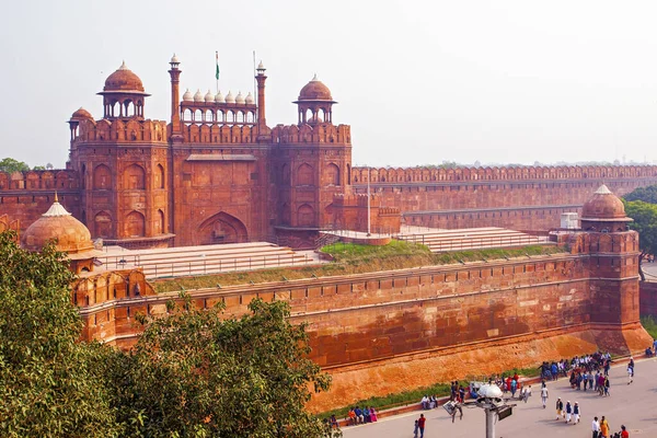 Old Delhi November 2019 Red Fort Red Sandstone Fort Unesco — Stock Photo, Image