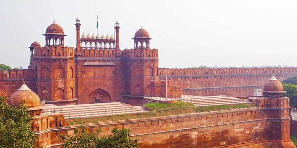 Kızıl Kale Kırmızı Kumtaşı Kalesi Yeni Delhi Hindistan Bulunan Babür — Stok fotoğraf