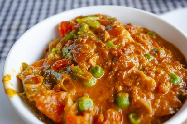 Fresh aromatic indian tradition food - vegetable curry with chapatti(roti)