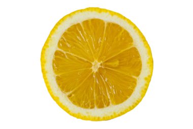 Limon dilimi beyaz arkaplanda izole
