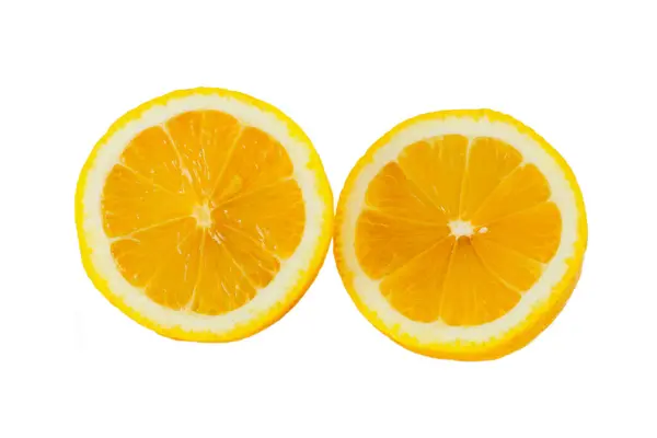 Sarı Limon Beyazda Izole — Stok fotoğraf