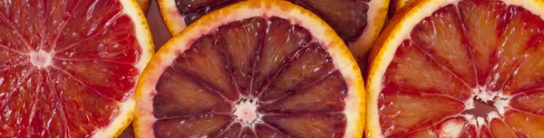 Rouge Sicilien Tranches Orange Fond — Photo