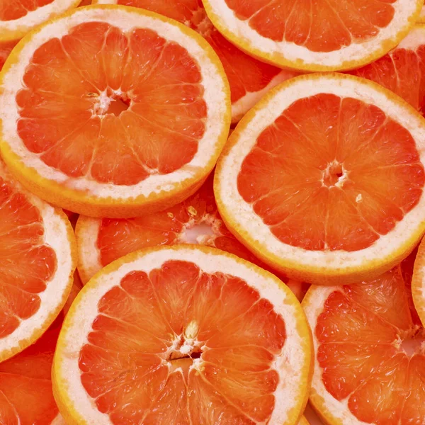 Frische Rote Saftige Swee Scheiben Geschnittene Grapefruit Zitrus Hintergrund — Stockfoto