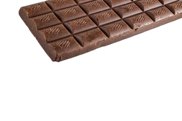 Søt Melkeaktig Sjokoladeplate Isolert Hvit Bakgrunn – stockfoto