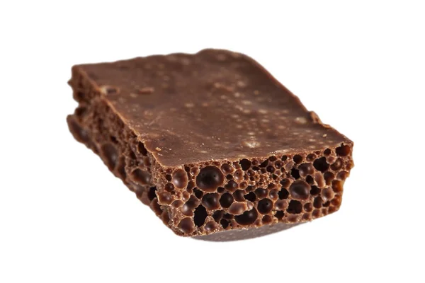 Popous Tej Fekete Csokoládé Izolált Fehér — Stock Fotó