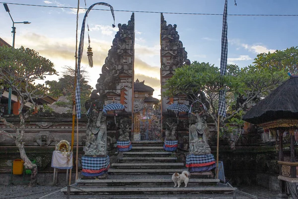 Lots Beautiful Architecture Temples Streets Ubud Indonesia — Stock Photo, Image