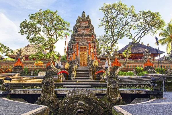 Beautiful Saraswati Temple Early Morning Ubud Indonesia — Stock Photo, Image