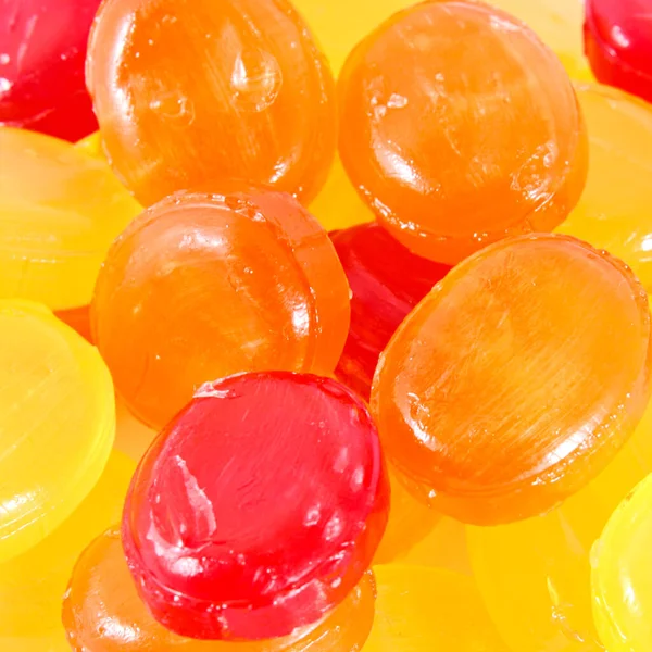 色彩艳丽的水果糖果背景 — 图库照片