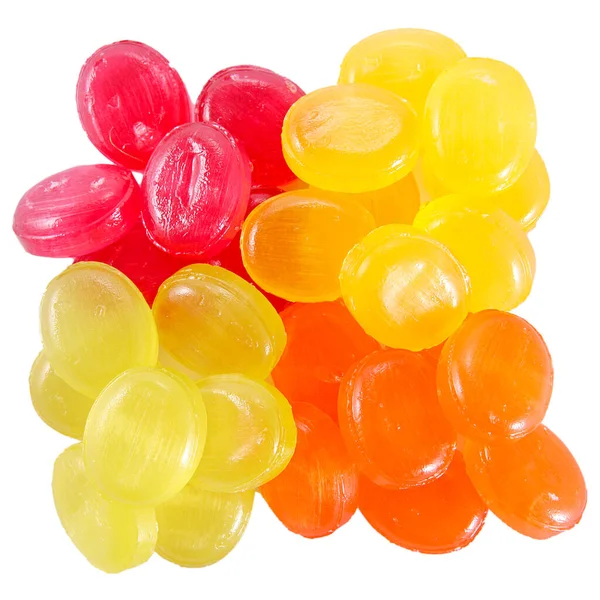 Colorful Candies White Background — Stock Photo, Image