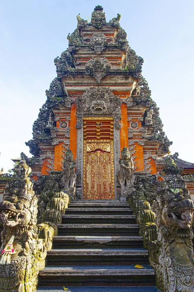 Beautiful Saraswati Temple Early Morning Ubud Indonesia Royalty Free Stock Images