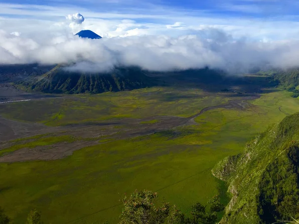 Top View Bromo Volcano Eastern Java Indonesia — Stock Photo, Image