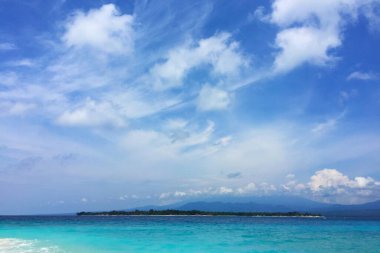 Gili Meno Adası 'ndaki inanılmaz Bali Denizi suyu