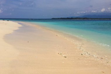 Gili Meno Adası 'ndaki inanılmaz Bali Denizi suyu