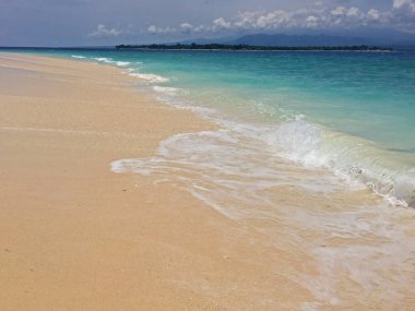 Gili Meno Adası 'ndaki inanılmaz Bali Denizi suyu