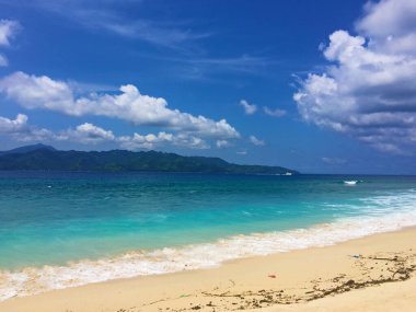 Gili Meno Adası 'ndaki inanılmaz Bali Denizi suyu