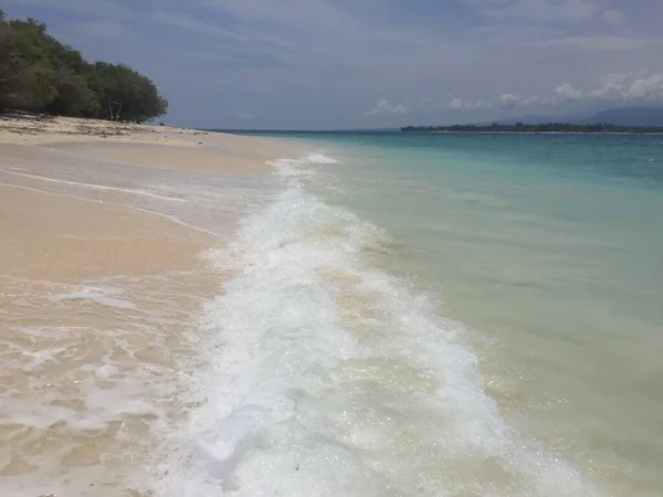 Удивительная Вода Бали Побережье Острова Гили Мено — стоковое фото