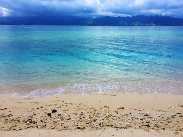 Incredibile Acqua Del Mare Bali Sull Isola Gili Meno — Foto Stock