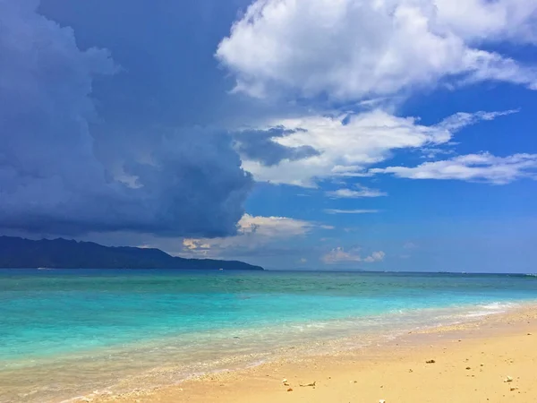 Increíble Agua Del Mar Bali Costa Isla Gili Meno —  Fotos de Stock