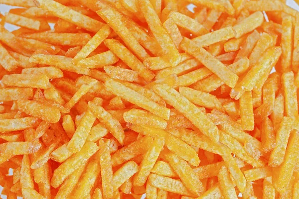 Patate Fritte Saporite Fresche Sfondo Piede Appetitoso — Foto Stock