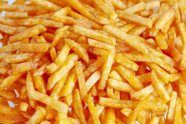 Fresh Tasty Fried Potatoes Appetizing Foot Background — Stock Photo, Image