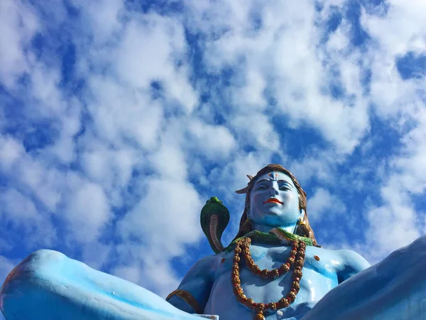 Frumoasa Zeitate Hindusă Shiva Statuie Rishikesh — Fotografie, imagine de stoc