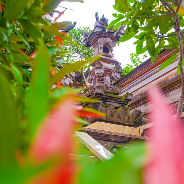 Chrámy Zahrady Ubud Indonésie — Stock fotografie