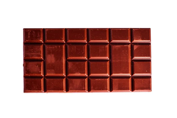 Sabroso Chocolate Negro Leche Dulce Sobre Fondo Blanco — Foto de Stock