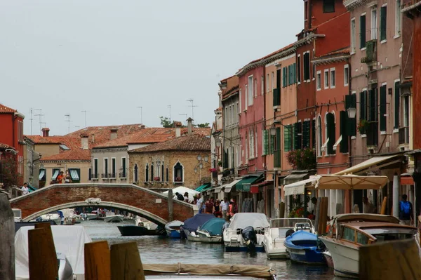 Edificios Canales Agua Colores Venecia — Foto de Stock