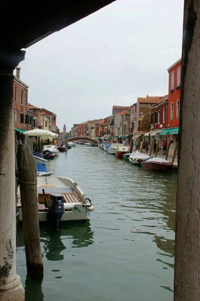 Будинки Канали Води Кольори Венеції — стокове фото