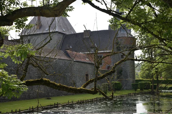 Zamek Solre Sur Sambre Belgia — Zdjęcie stockowe