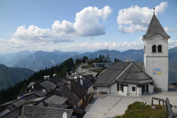 Monte Lussari Tarvisio Włochy — Zdjęcie stockowe