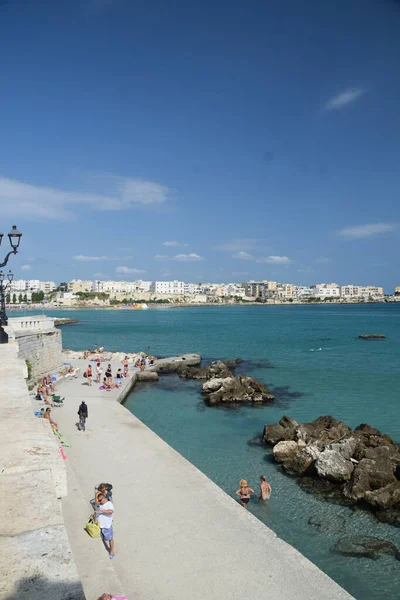 Otranto Piękne Miasto Salento Puglia Południe Włoch — Zdjęcie stockowe