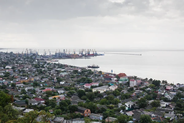 Θέα προς το λιμάνι του Berdyansk — Φωτογραφία Αρχείου