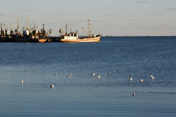 Vista al puerto de Berdyansk — Foto de Stock